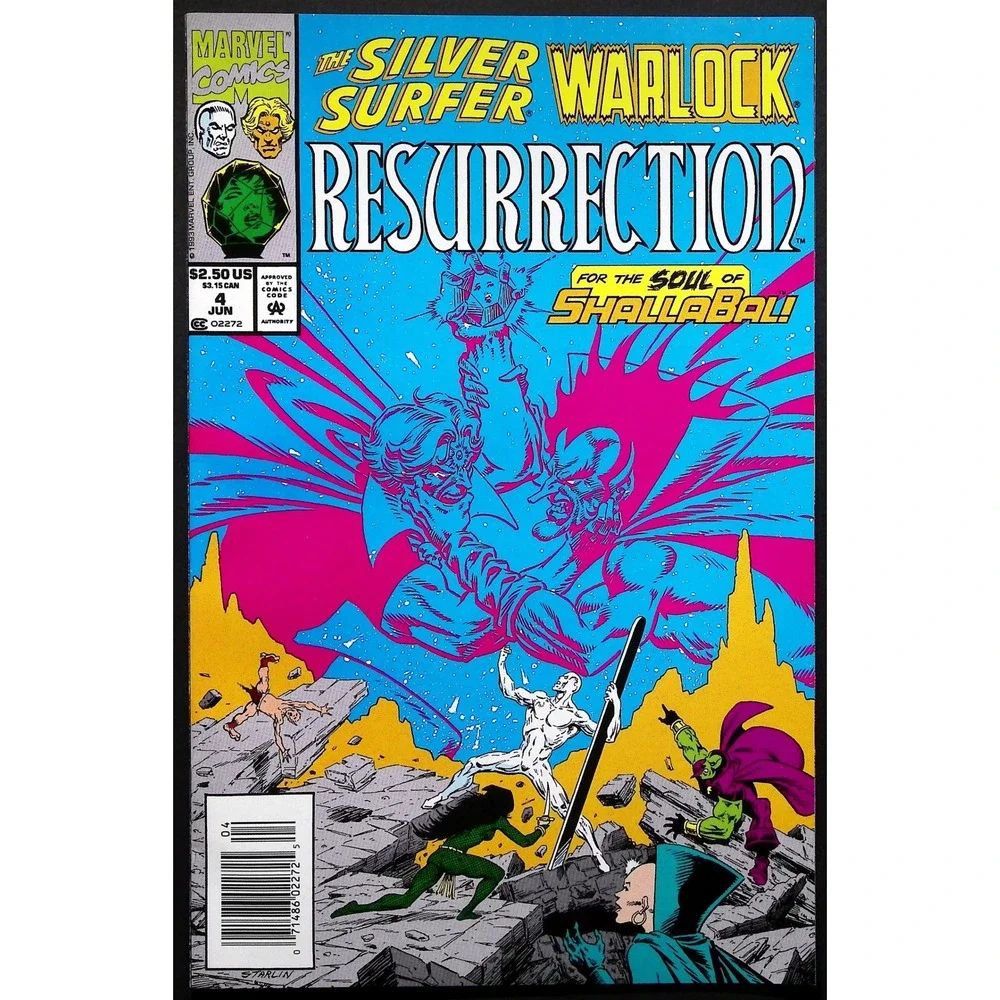 Marvel Comics Warlock Chronicles Lot‎ of 4 Comic Books Silver Surfer Newsstand